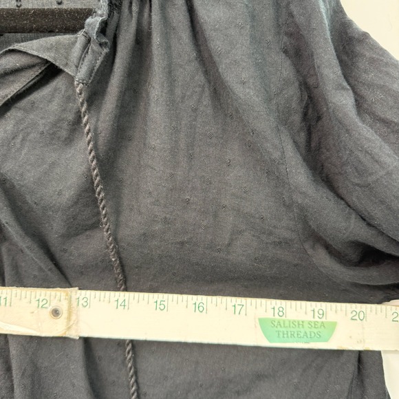 Emerson Fry Swiss Dot Peasant Blouse Women S Festival Indie Boho Minimalist - Picture 4 of 8